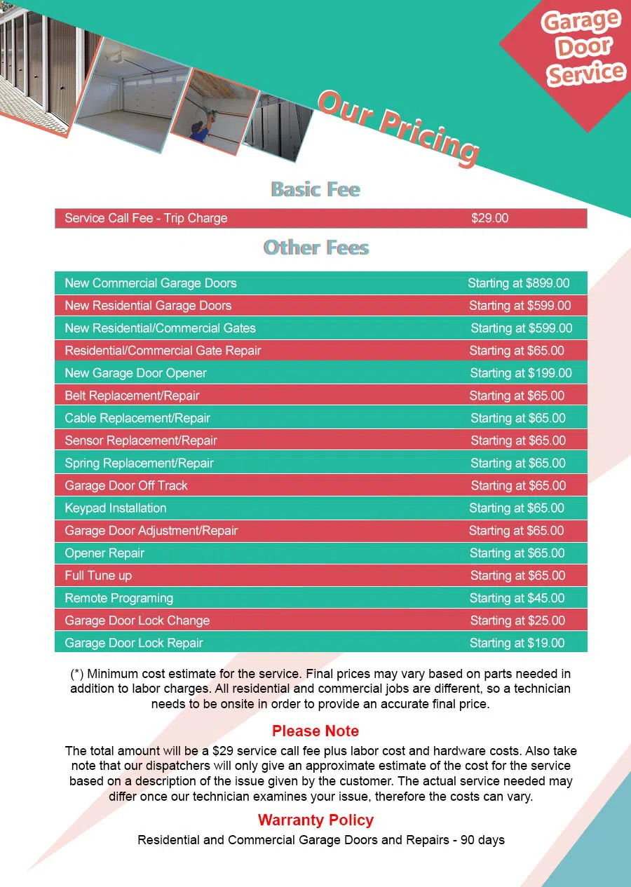 Central Garage Door Service Tolleson, AZ 623-734-1981